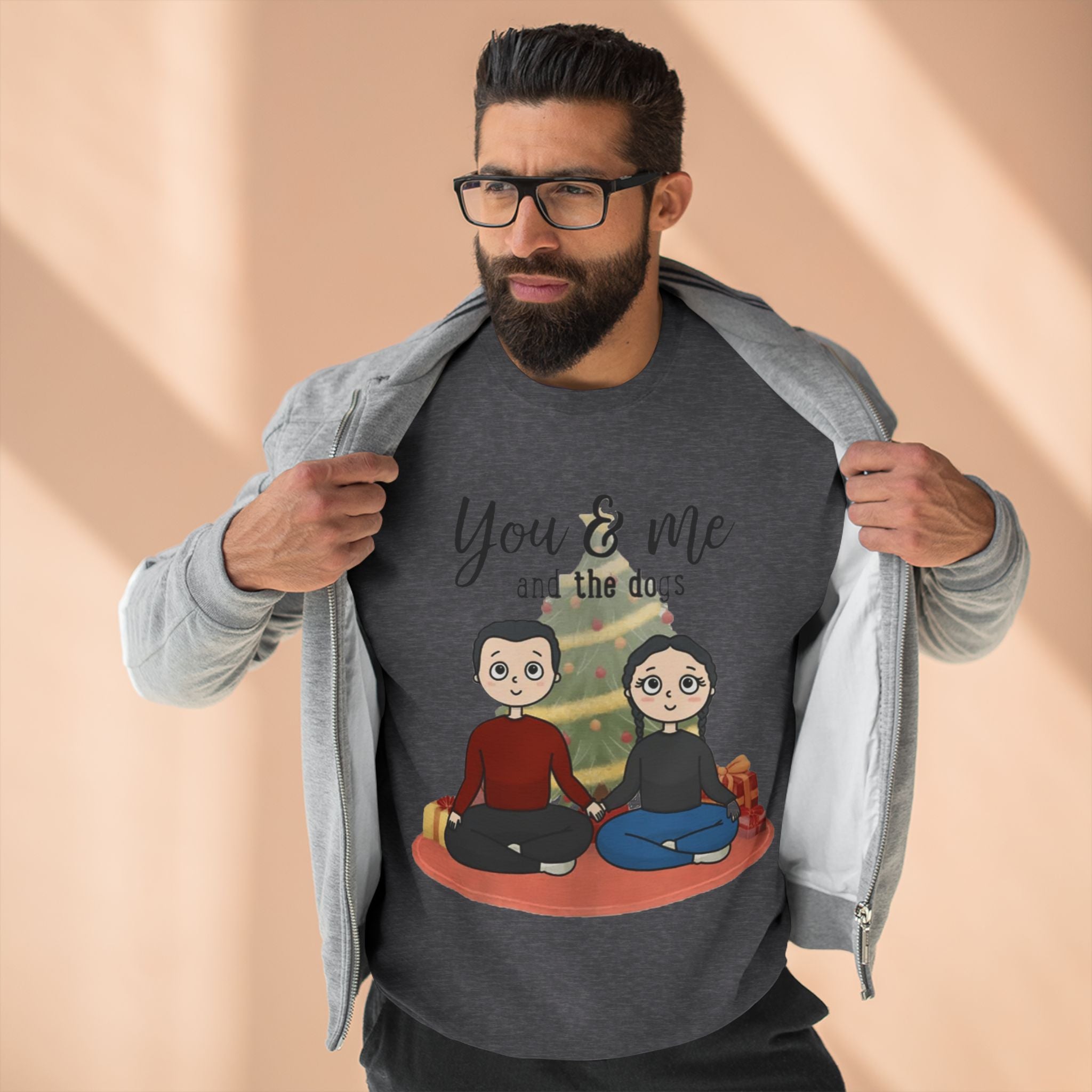 You and Me and the Dogs | Unisex Heavy Blend Crewneck Sweatshirt